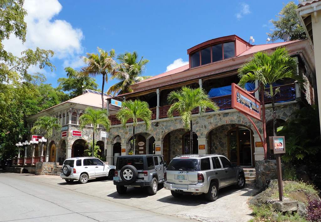 Delicious Caribbean cuisine served at a beachfront restaurant in St. John