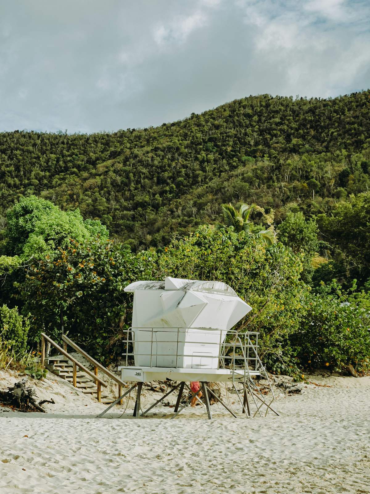 Crystal clear snorkeling water at a shore-access beach in the US Virgin Islands